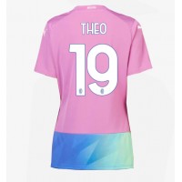 AC Milan Theo Hernandez #19 Tredjedrakt Dame 2023-24 Kortermet